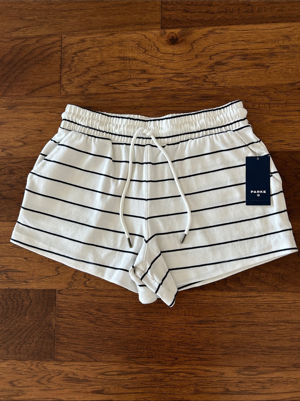 Parke X Target White Striped Shorts XS